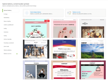 Ukázka šablon newsletterů